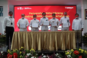 Akta Inbreng ditandatangani, PT Len Industri resmi nakhodai Holding BUMN Industri Pertahanan Defend ID