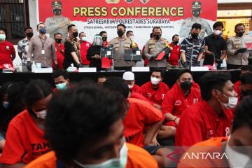 Polrestabes Surabaya ungkap 58 kasus kejahatan jalanan