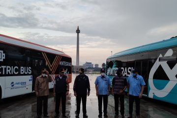 Anies luncurkan 30 bus listrik beroperasi di jalur TransJakarta