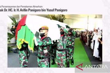 Jenazah Arifin Panigoro dimakamkan secara kenegaraan