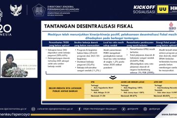 Sri Mulyani: UU HKPD akan bereskan tantangan desentralisasi fiskal