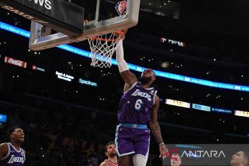 Ringkasan NBA: Pertunjukan LeBron James antar Lakers bekuk Wizards