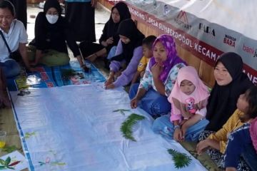 Pemdes Sumberdodol Magetan berdayakan kaum wanita dengan latihan batik