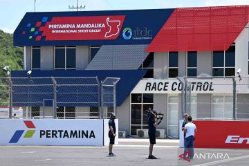 Suasana sirkuit Mandalika jelang MotoGP Indonesia seri kedua 2022