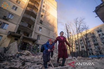 Gedung teater tempat warga sipil berlindung dihantam motir Rusia