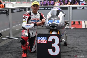 Mario Suryo Aji start dari grid terdepan Moto3