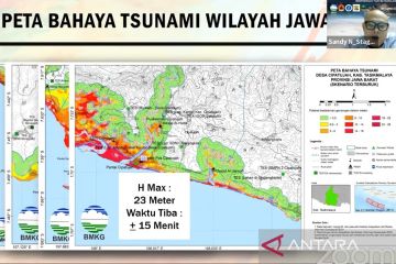 BMKG petakan Tasikmalaya wilayah terancam tsunami megathrust tertinggi