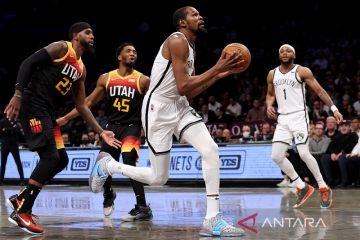 Kevin Durant antar Nets hentikan tren positif Jazz