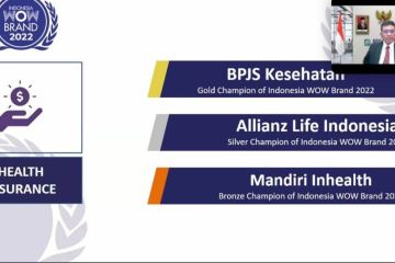 BPJS Kesehatan raih penghargaan Gold Champion WOW Brand 2022