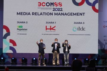 Hutama Karya raih 2 penghargaan dalam ajang BCOMMS tahun 2022