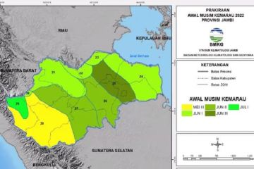 BMKG sebut Provinsi Jambi masuk musim kemarau pada awal Juni