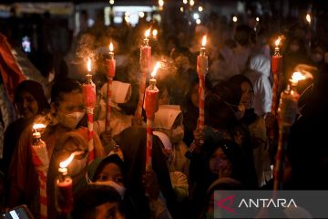 Pawai obor sambut ramadhan di Jakarta