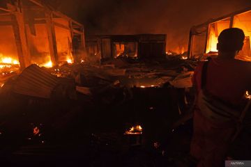 Kebakaran Pasar Manonda di Palu