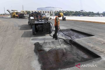 Progres pembangunan sirkuit Formula E di Ancol