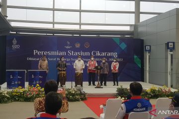 Stasiun Cikarang Jabar diresmikan dua menteri usai revitalisasi