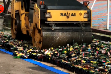 Jelang Ramadhan, ribuan botol miras dimusnahkan di Mapolres Majalengka