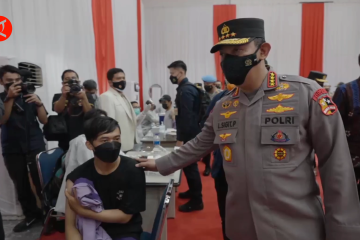 Kapolri dorong vaksinasi booster sebelum Ramadhan