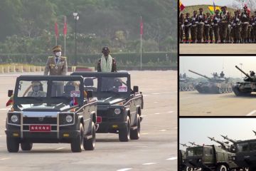 Myanmar peringati Hari Angkatan Bersenjata dengan parade militer