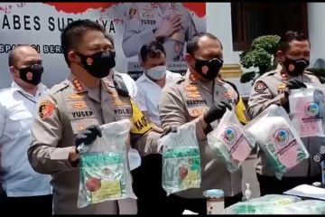 Polrestabes Surabaya gagalkan peredaran 46,6 kilogram sabu