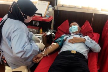 Sambut Hari Bakti Pemasyarakatan, Lapas Majalengka gelar donor darah