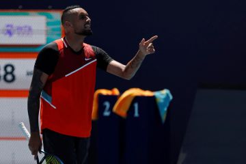 Kyrgios didenda Rp500 juta karena pelanggaran di Miami Open