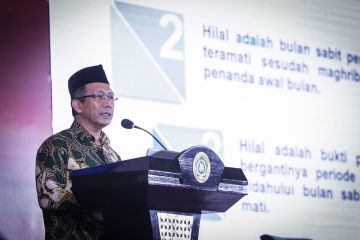 Posisi hilal awal Ramadhan 1443 H masih di bawah kriteria MABIMS