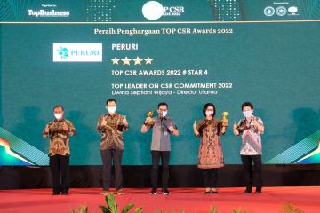 Peruri raih dua penghargaan TOP CSR Awards 2022