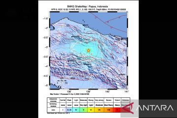 Gempa Magnitudo 5,1 guncang wilayah Papua