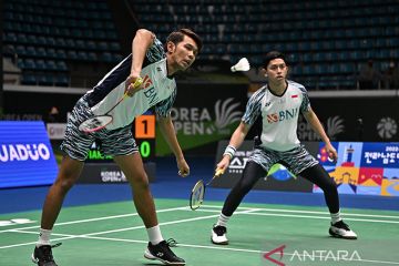 Fajar/Rian hadapi ganda putra tuan rumah di babak final Korea Open