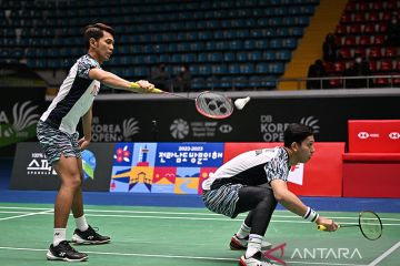 Fajar/Rian atasi Bagas/Fikri menuju partai puncak Korea Open 2022