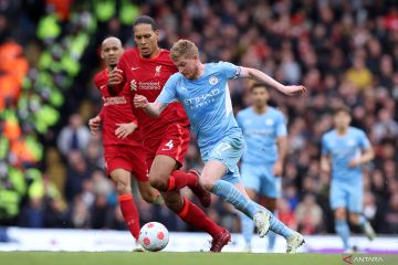 Laga Manchester City vs Liverpool berakhir imbang 2-2