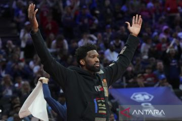 Joel Embiid ikuti jejak Shaquille O'Neal raih gelar top skor NBA