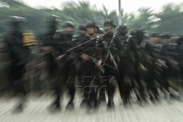 Apel Kesiapan Pasukan Pengamanan Unjuk Rasa BEM SI