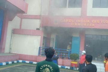 Gardu PLN di Cibubur terbakar pada Senin pagi