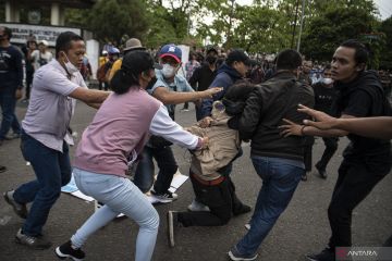 Unjuk Rasa Mahasiswa di Palembang