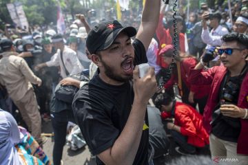 Unjuk Rasa Mahasiswa di Palembang