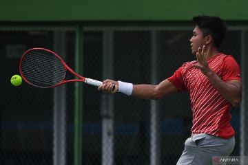 Tenis putra Indonesia siap tempur lawan Thailand di final SEA Games