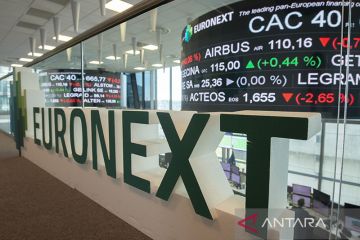 Saham Prancis ditutup menguat, indeks CAC 40 naik tipis 0,17 poin