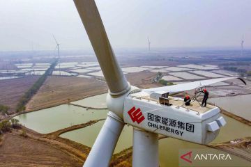 Ladang angin di Tianjin, China hasilkan hampir 1,3 juta kilowatt