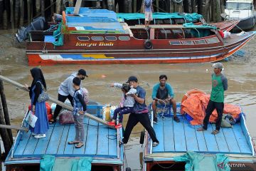 Mudik lebih awal di Pelabuhan Kuatik Kuala Tungkal