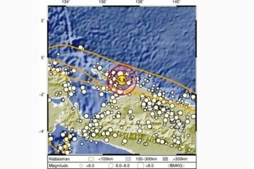 Warga Biak berlarian keluar rumah hindari gempa magnitudo 5,8