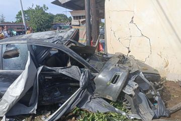 Akibat mengantuk, mobil di Bengkulu Tengah tabrak pedagang sayuran