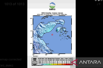 Gempa magnitudo 5.5 guncang Sulteng, tidak berpotensi tsunami