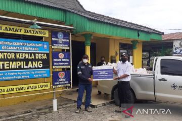 PT Timah serahkan paket sembako gratis kepada warga di empat desa