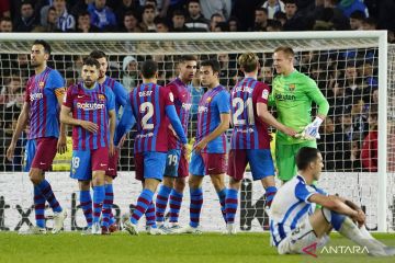 Liga Spanyol : Barca menang tipis 1-0 atas Sociedad