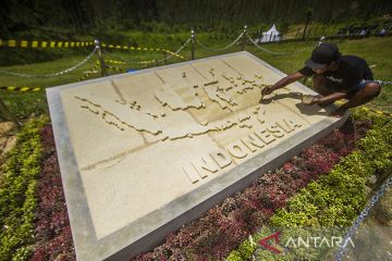 Prasasti Peta Indonesia Di Titik Nol IKN Nusantara