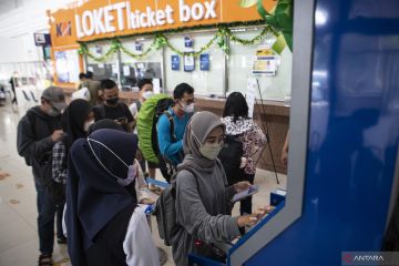 Stasiun Kertapati Mulai Dipadati Pemudik