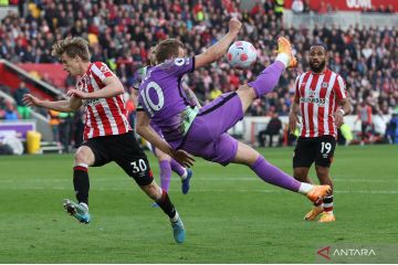 Liga Inggris: Brentford tahan Tottenham Hotspur tanpa gol