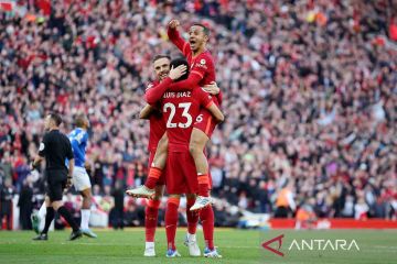 The Reds menang atas Everton 2-0