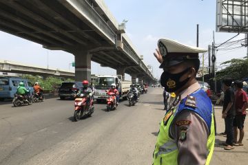 Skema rekayasa lalin Polres Bekasi Kota antisipasi lonjakan pemudik